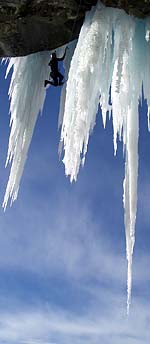 Kandersteg, Suisse, ice climber