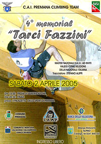 Memorial Tarci Fazzini, arrampicata