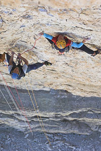 Ines Papert making the first female ascent of 