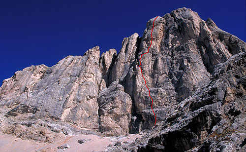 Marmolada, Punta Penia, via Larcher - Vigiani