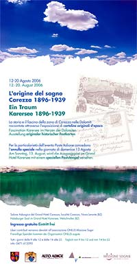 Carezza, Dolomiti. L'origine del sogno. Carezza 1896-1939