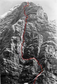 Col Nudo, Diretta del Gran Diedro
