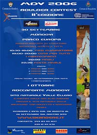 II° MDV Boulder Contest - Mondovì (Cuneo) 30 settembre 2006