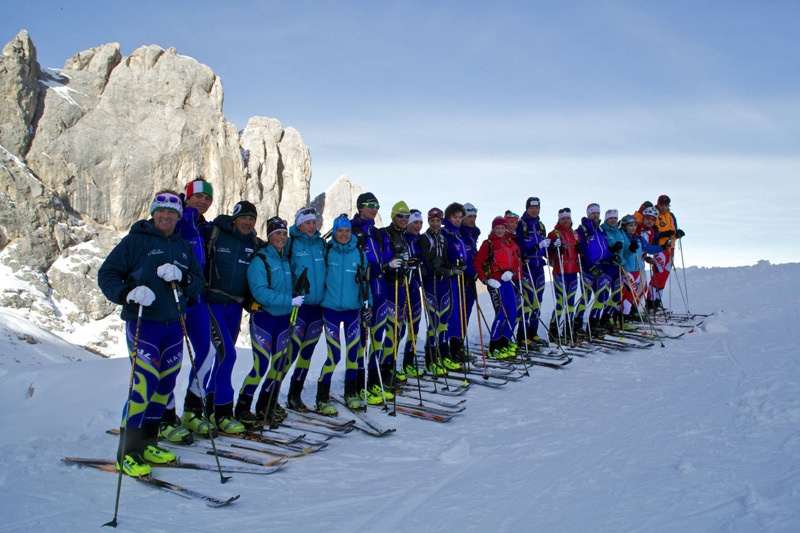 Italian ski mountaineering squad