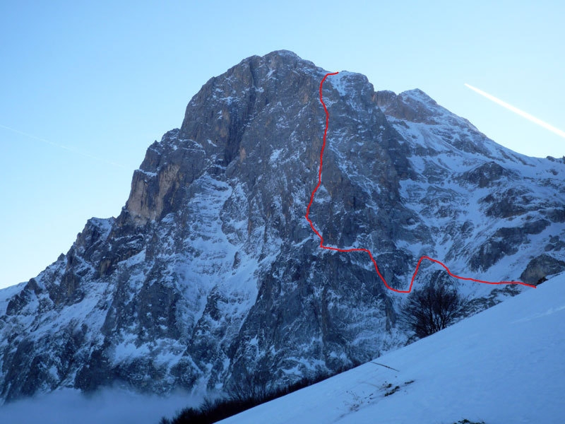 Via Le nebbie del Paretone - Gran Sasso