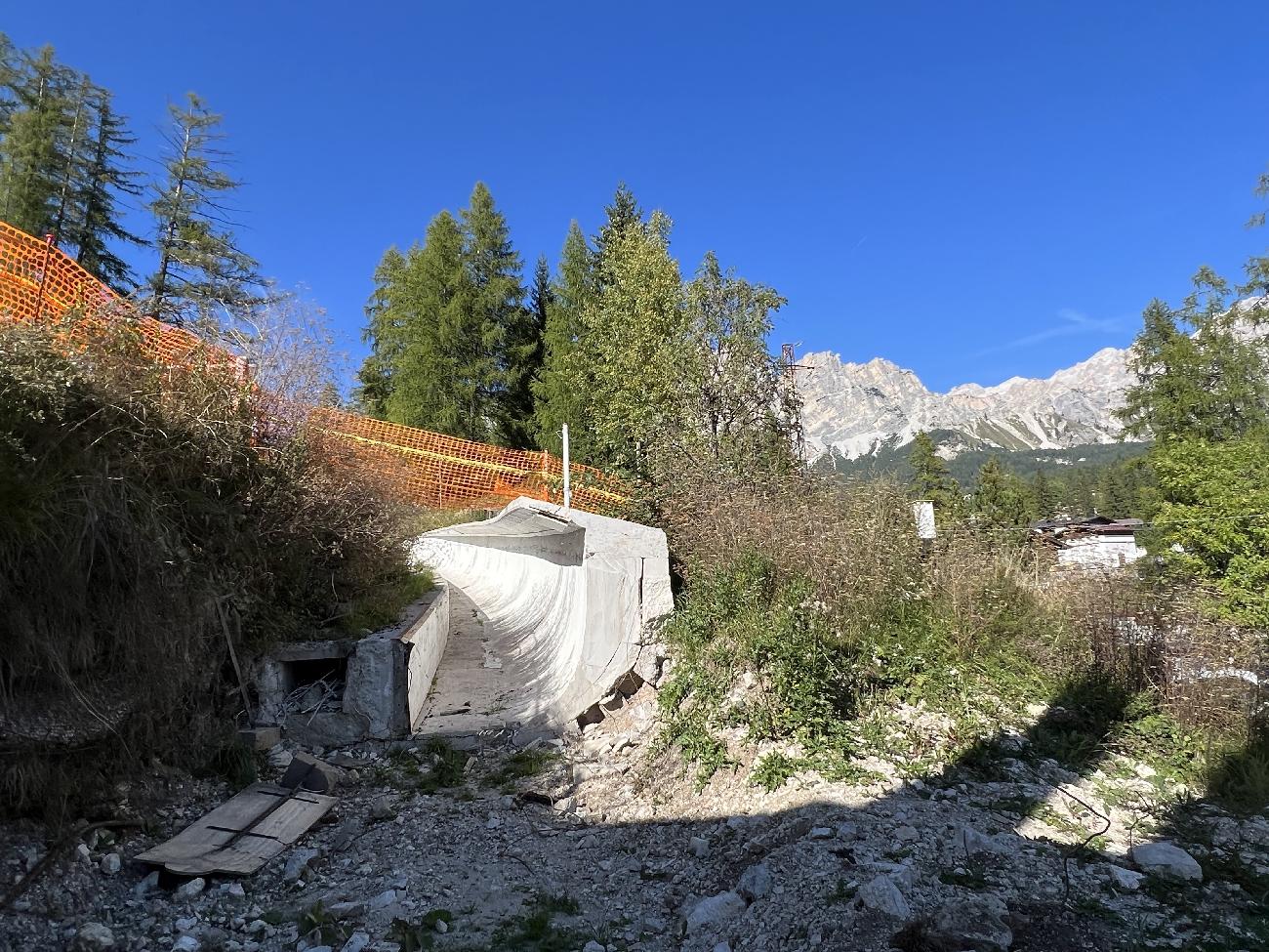 Bobsleigh track, Cortina d'Ampezzo, Dolomites