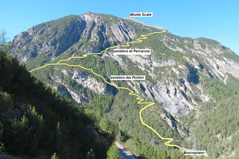 Sentiero dei Fortini - Monte Scale
