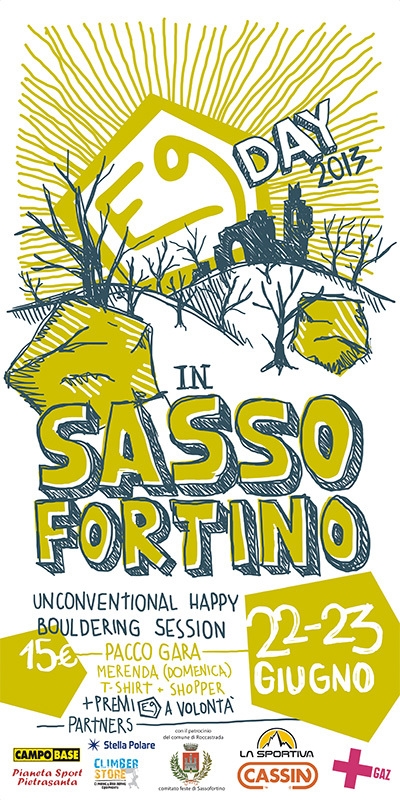 E9 Day, bouldering meeting at Sassofortino
