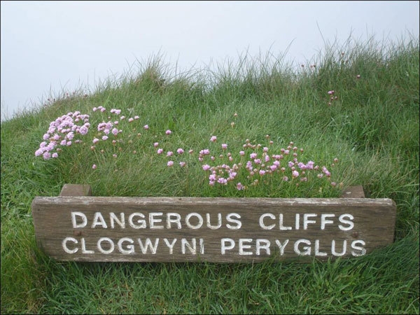 Dangerous cliffs...