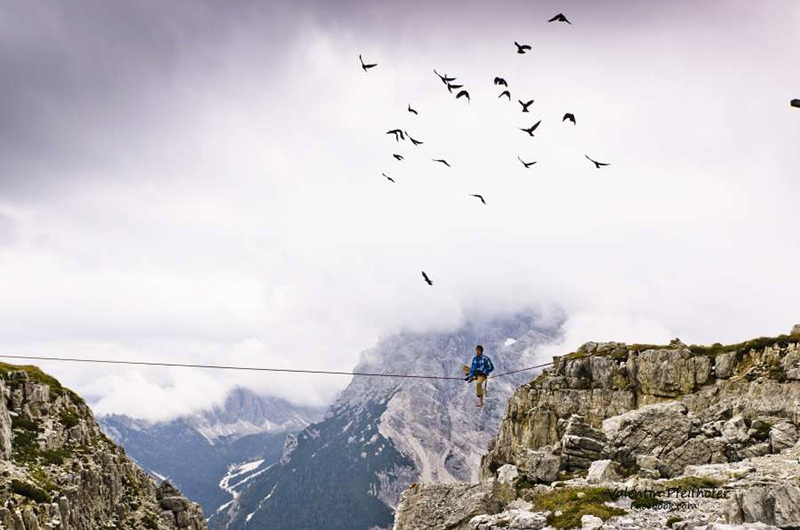 Monte Piana Highline Meeting 2013, Dolomites