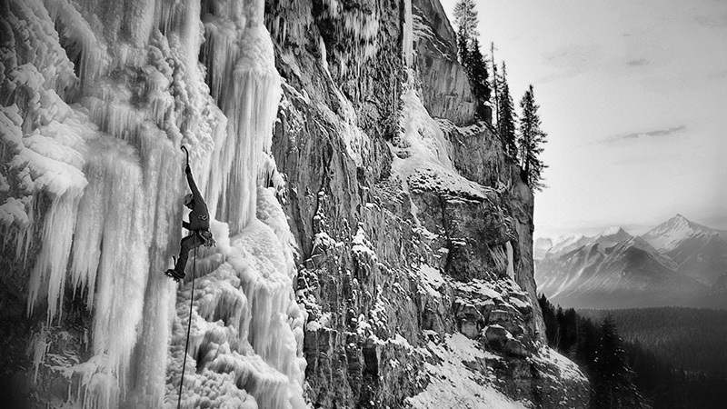 Ice climbing in Canada, Matthias Scherer, Tanja Schmitt