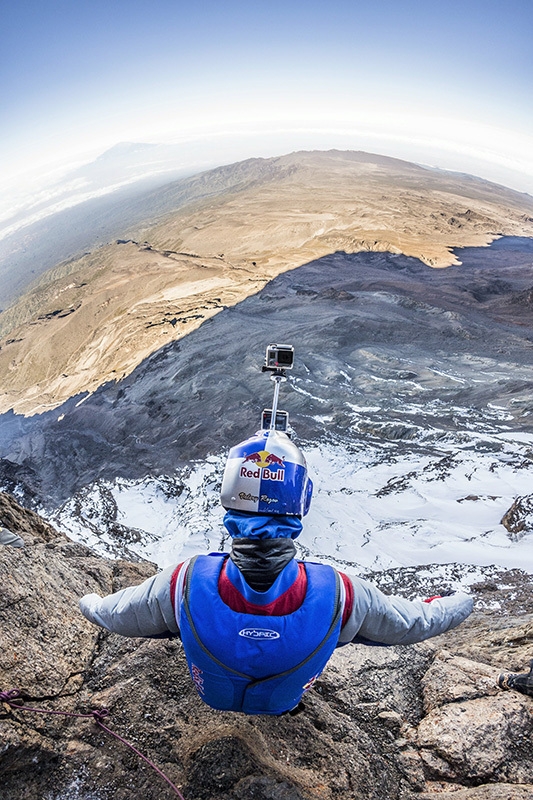 Valery Rozov Kilimangiaro BASE jump