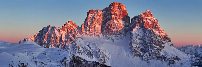 Pelmo North Face winter ascent, Dolomites