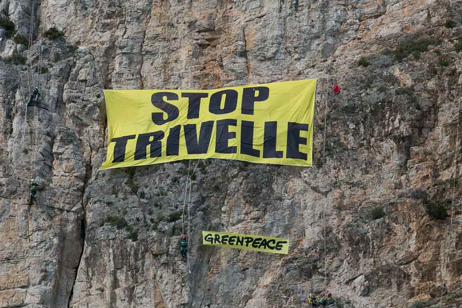 Greenpeace, Gaeta, Montagna Spaccata, offshore drilling
