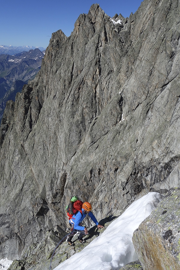 Diamond Ridge Grandes Jorasses, Mont Blanc, Simon Richardson, Michael Rinn