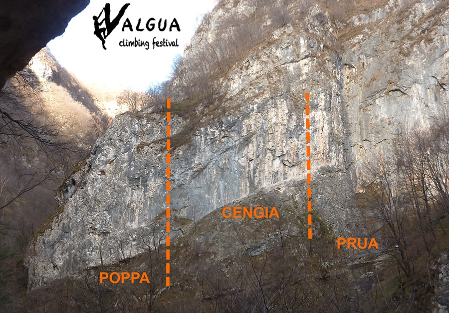 Valgua, Val Seriana, arrampicata