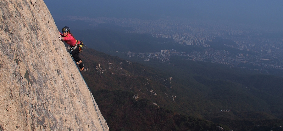 Petra Klingler, South Korea, climbing, Mudeungsan Bouldering Festival