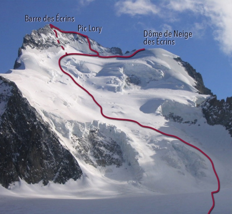 Barre des Écrins, Dôme de Neige, Scialpinismo e Sci Ripido, i 4000 delle Alpi
