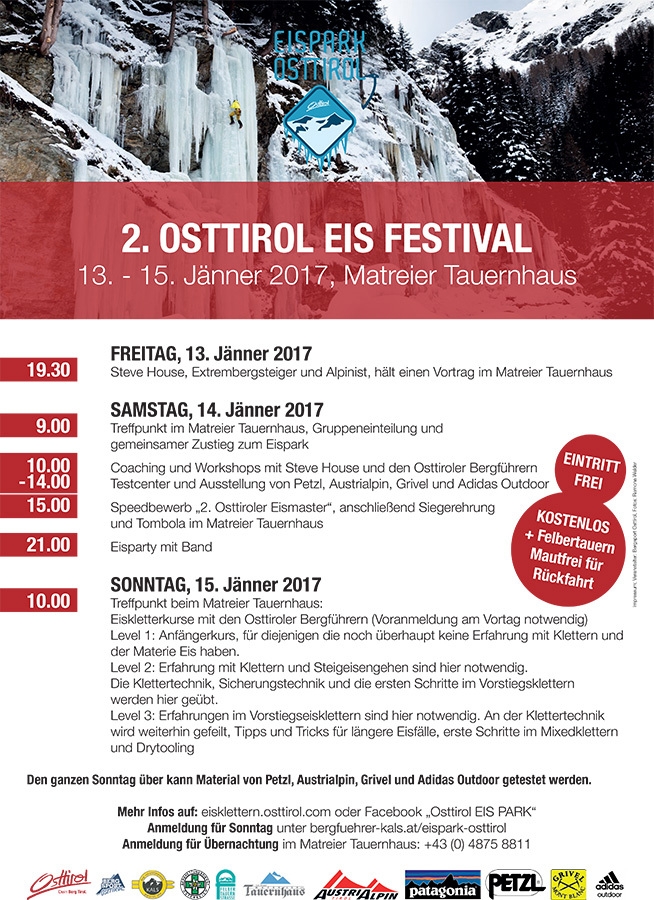 Eiskletterfestival, Eispark Osttirol 