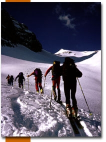 Ski mountaineering in the Dolomites