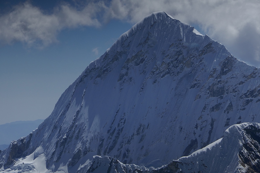 Peru, Artesonraju, Huascaran, Tocllaraju, steep skiing, Yannick Boissenot, Frederic Gentet, Stéphane Roguet