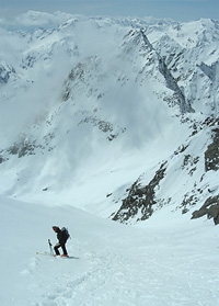 Ski mountaineering in Tyrol, Austria 