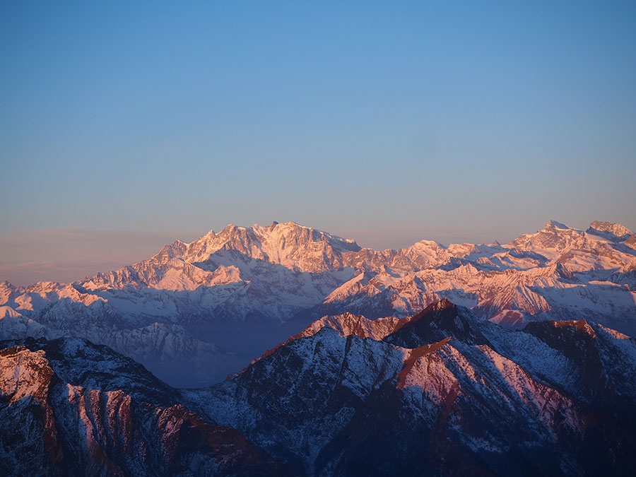 Winter crossing of the Alps by Alberto Paleari