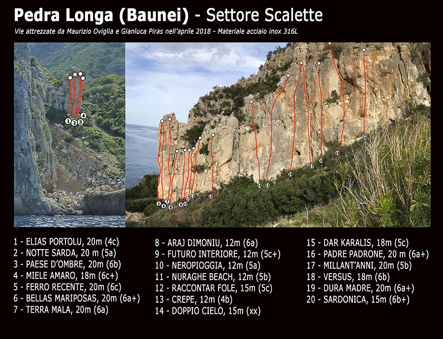 Pedra Longa, Baunei, Sardegna arrampicata