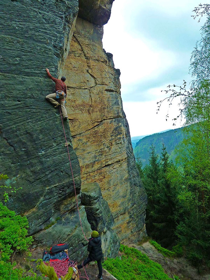 Labak, sandstone climbing in the Czech Republic