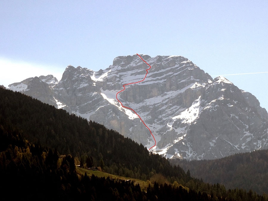 Brenta Dolomites, Cima del Vallon NW Face, Luca Dallavalle, Roberto Dallavalle