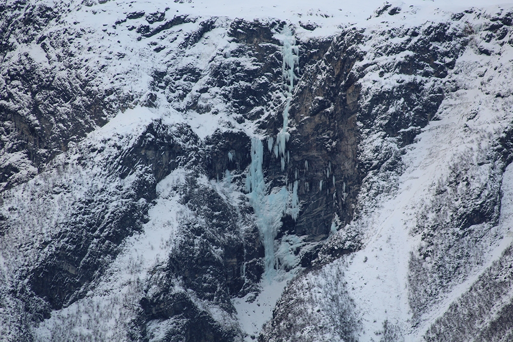 Norvegia cascate di ghiaccio