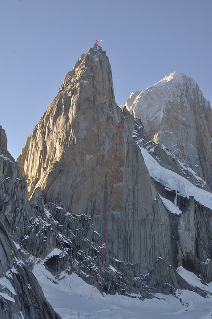 Via Russo, new Russian route on Aguja Poincenot in Patagonia