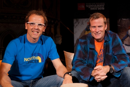 Conrad Anker and Simone Moro at London with the TNF Speaker Series 2012