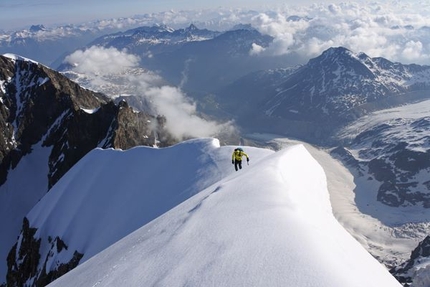 Ueli Steck and Michael Wohlleben climb Piz Bernina