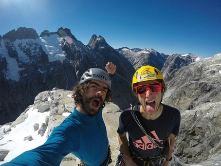 Cerro Mariposa, Paolo Marazzi and Luca Schiera climbing in Patagonia