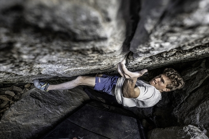 Nathaniel Coleman climbs The Grand Illusion 8C+