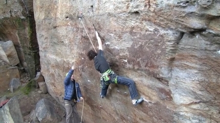 Adam Ondra climbs new 9a at Labak in the Czech Republic
