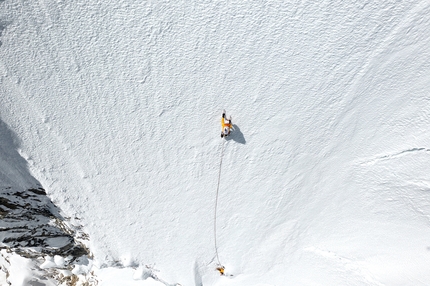 Cashan North Face in Peru climbed by Iker Pou, Eneko Pou