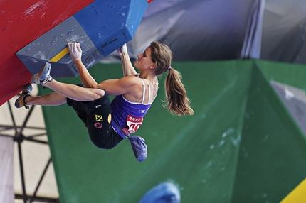 Bouldering World Cup 2012 - The first stage of the Bouldering World Cup 2012 at Chongqing in China: Anna Stöhr.