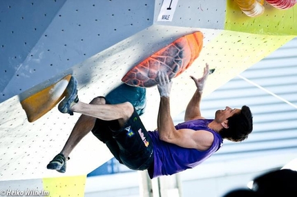 Bouldering World Cup 2012 - The third stage of the Bouldering World Cup 2012 in Vienna, Austria: Kilian Fischhuber