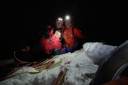 Shark's Fin - Jörn Heller, Robert Jasper and Ralf Gantzhorn on the summit.
