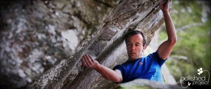 Dave MacLeod - Dave MacLeod bouldering at Magic Wood, Switzerland.