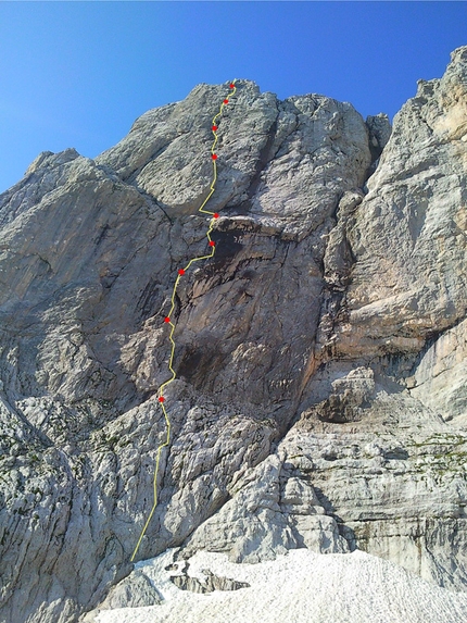 Genau, nuova via di arrampicata nelle Dolomiti di Brenta