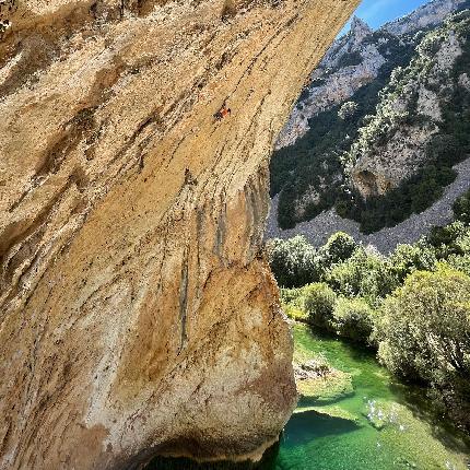 Anak Verhoeven, Rodellar, Spain - Anak Verhoeven climbing 'Cosi se Arete' (9a) at Rodellar in Spain
