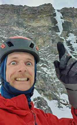 Martin Feistl finds his Daily Dose of Luck on Hammerspitze in Pinnistal, Austria