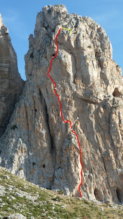 Monaco di Clausura, new rock climb at San Vito Lo Capo, Sicily