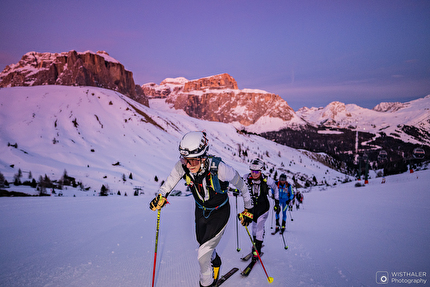 Sellaronda Skimarathon 2024 - La salita a Passo Gardena, Sellaronda Skimarathon 2024