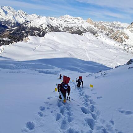 Coppa del Mondo di scialpinismo 2024 - Coppa del Mondo di scialpinismo 2024: Cortina d'Ampezzo, tracciature per la gare Vertical e Individual.