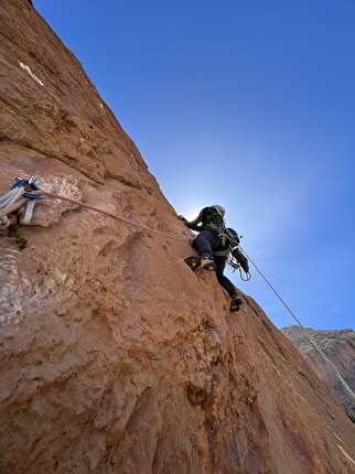 Taghia Gorge Morocco, Iñaki Marco, Iker Pou - The first ascent of 'Bihotz Handi' (7c/320m) on the SW Face of Jebel Oujdad in the Taghia Gorge, Morocco (Iñaki Marco, Iker Pou 04/2024)