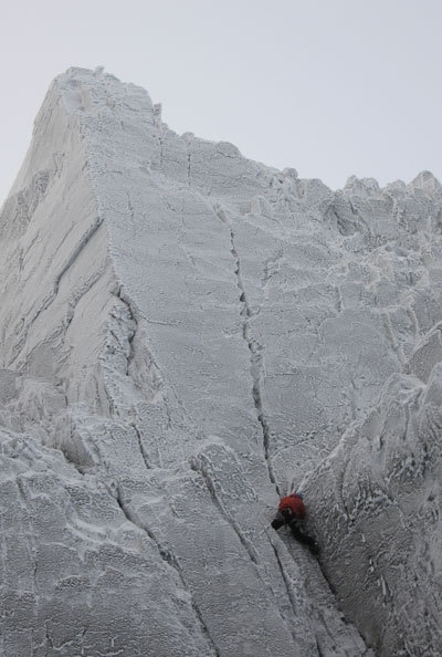 The Secret - Andy Turner on pitch 2 of 'The Secret', X10 Ben Nevis.